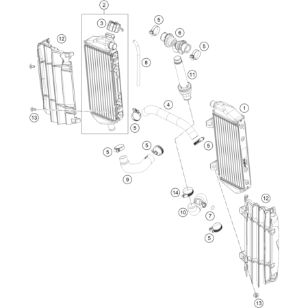 RADIATEURS HUSQVARNA 150 TE...